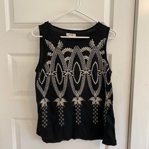 Madewell Embroidered tank size M